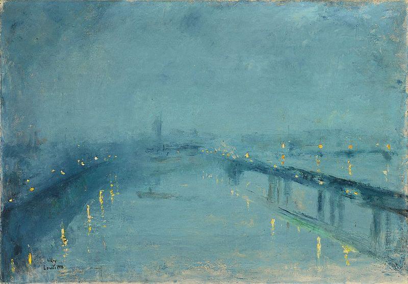 Lesser Ury London in the fog China oil painting art